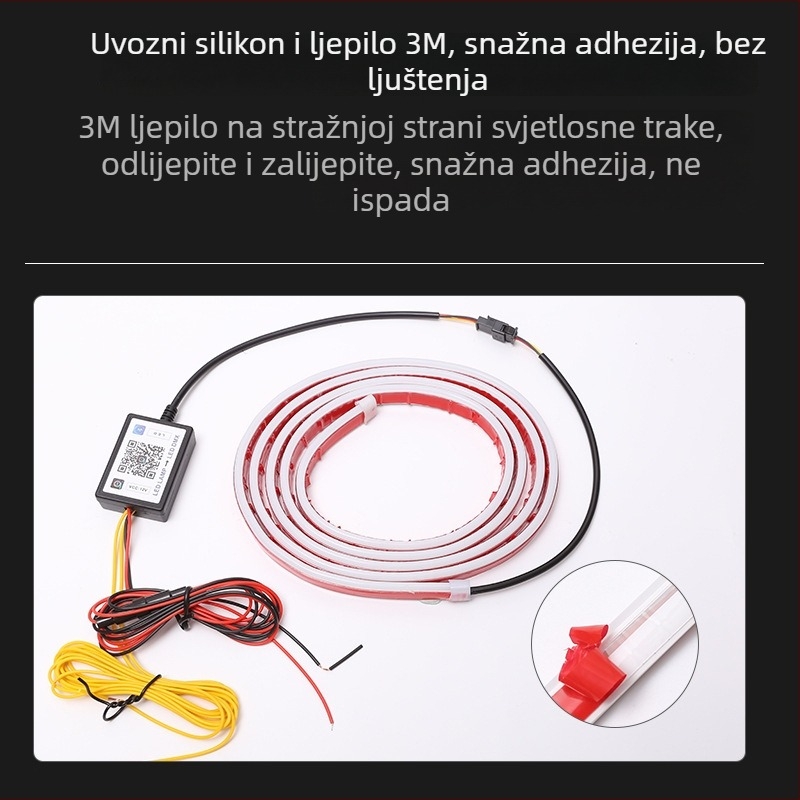 Automobilska LED dnevna svjetla s učinkom promjenjive boje i tekućim svjetlosnim akcentima uz haubu i rešetku hladnjaka