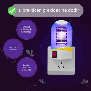 Električna lampa za uništavanje komaraca sa plavim svjetlom, ulov komaraca za restoran, spavaću sobu i dnevni boravak