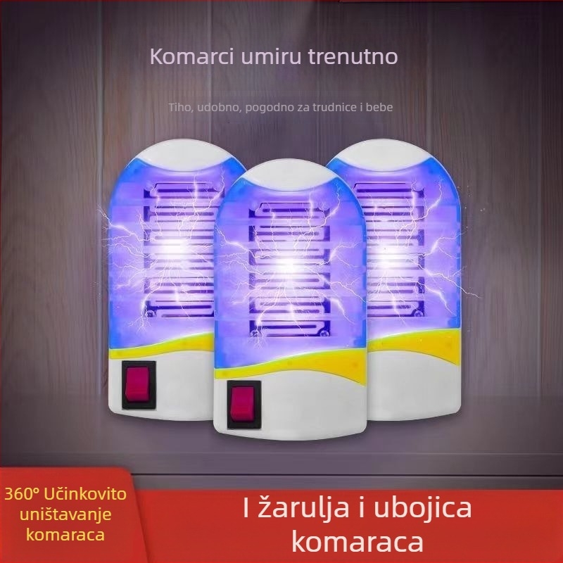 Električna lampa za uništavanje komaraca sa plavim svjetlom, ulov komaraca za restoran, spavaću sobu i dnevni boravak
