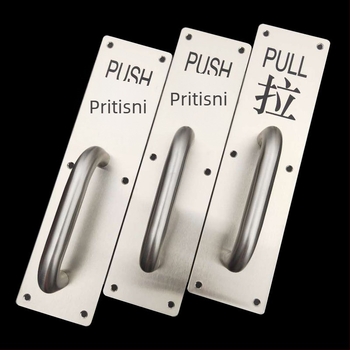 Nerđajuća čelična kvaka za vrata, za protupožarna vrata, model LS-M1033(1); prilagodljivo