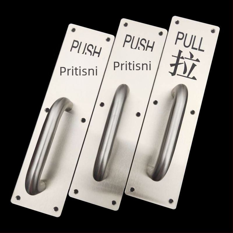 Nerđajuća čelična kvaka za vrata, za protupožarna vrata, model LS-M1033(1); prilagodljivo