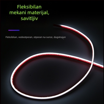 LED traka za poklop automobila s prelaznim svjetlom, dnevna svjetla za poklop, šarene ambijentalne svjetla uz aplikaciju, dekorativno osvjetljenje