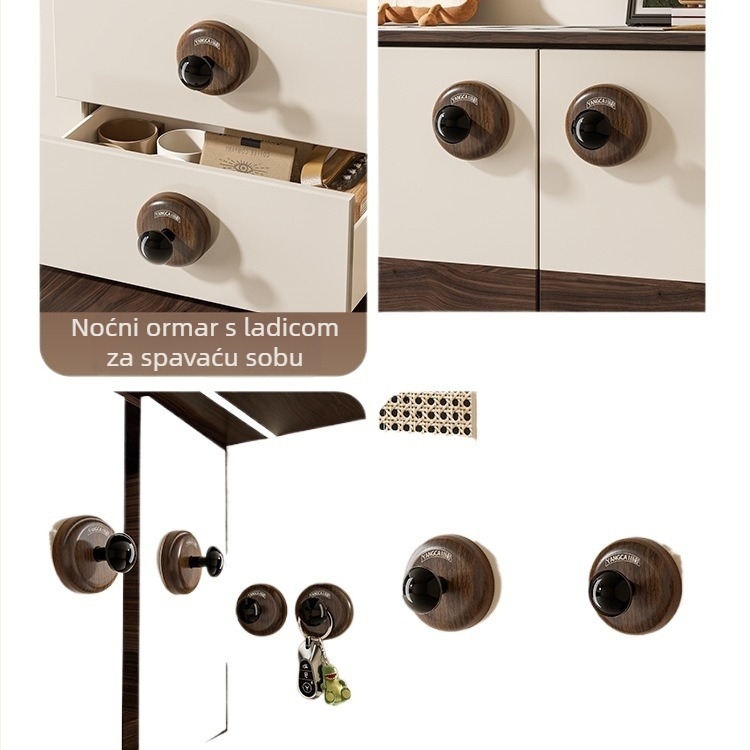 Ručka za vrata sa usisnom čašicom i kukom za vrata, garderobu i prozore — bez bušenja, model 985, materijal: svilen cvijet