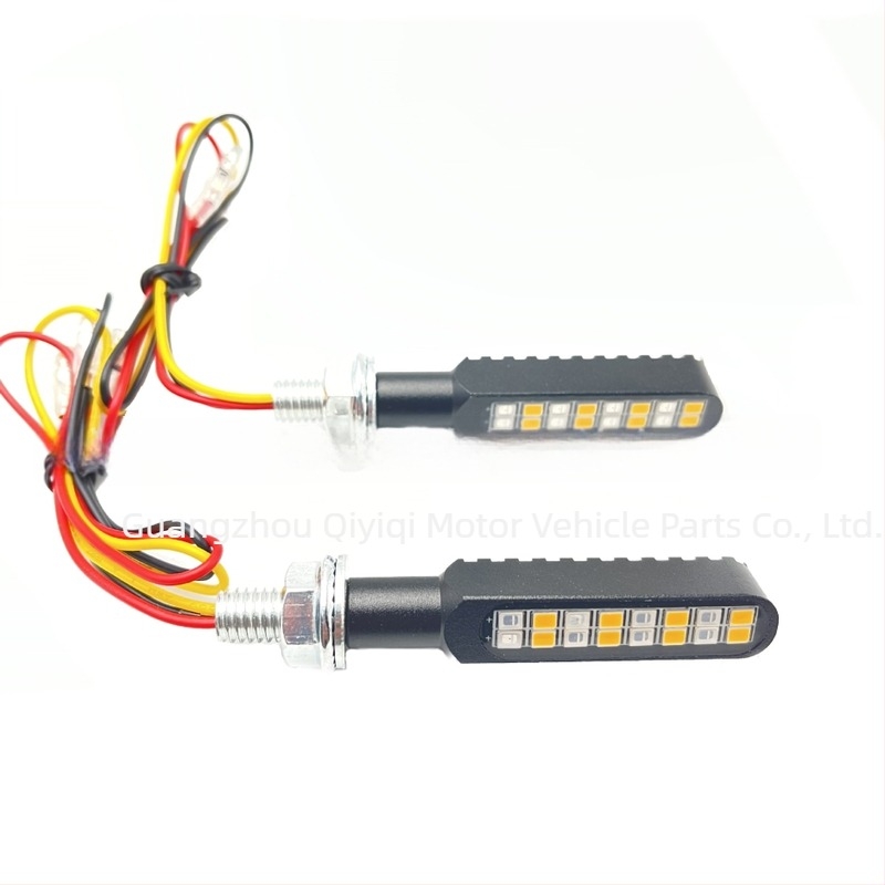 Motocikl LED pokazivač smjera s aluminijskim kućištem, model QYQ-5013, 12V, 0,36W, vijek trajanja 30.000 h, za modificirane automobile i motocikle