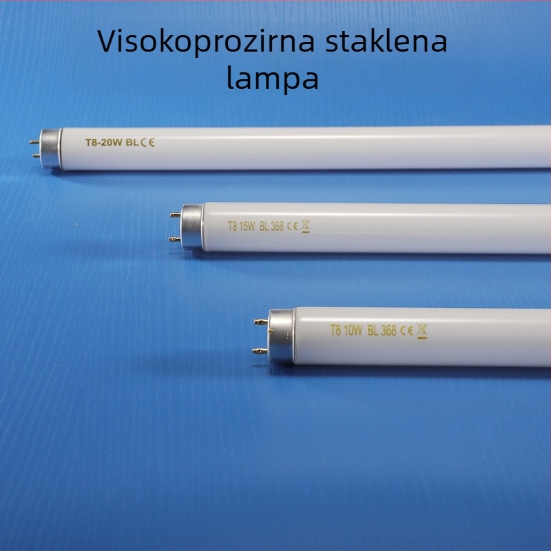 T8 UV lampa za komarce, ravna cijev, 220V, 10W/15W/20W, 1000K temperatura boje