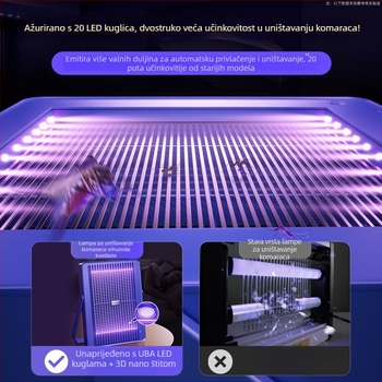 Mengqiqi zidna lampa za uništavanje komaraca — 5V, 5W, za unutarnju upotrebu