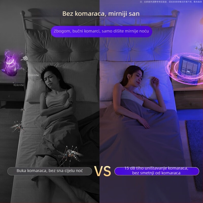 Mengqiqi zidna lampa za uništavanje komaraca — 5V, 5W, za unutarnju upotrebu