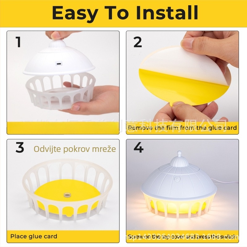 Fotokatalitska lampa za ubijanje komaraca s LED, pokriće 21–30㎡, netoksična, 1 godina garancije
