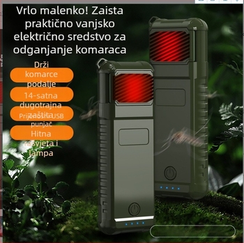 USB punjiva lampa za uništavanje komaraca – unutarnja i vanjska upotreba, baterija 1500 mAh+, trajanje rada 8–12 sati