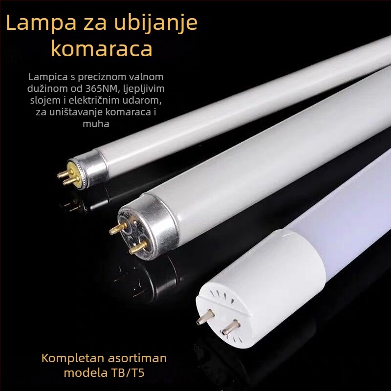 Lampa za hvatanje insekata s ljepilnom trakom, cijevnog tipa, model T5/T8, 220V