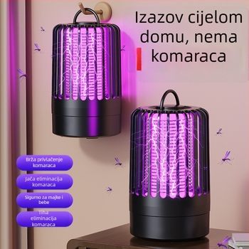 Lampa za ubijanje komaraca, tiha ljubičasta svjetlosna klopka za vanjsku i kućnu upotrebu, model WD-01, 5V, 5W, zidni držač