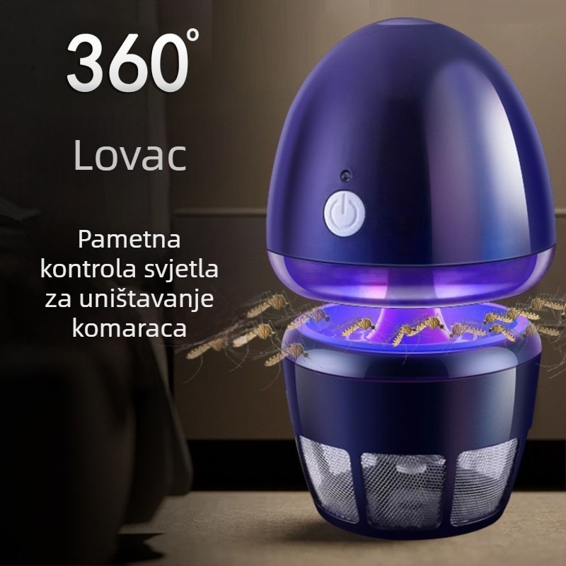 Unutarnja lampa za ubijanje komaraca, tiha, usisni tip, UVA ljubičasta svjetlost, 220V, pogodna za 20–50 m², model S-23, marka Manosch