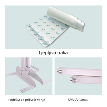 GM821 Ljepljiva lampa za komarce s ljepilnim papirom, 20W UVA, zidna ili prenosna, od God of Capture