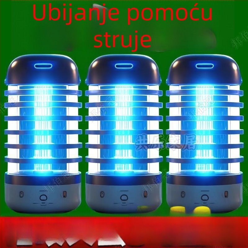 Lampa za ubijanje komaraca – pokrivenost 61 m² i više, napajanje preko mreže, izvor svjetla: cijev, metoda ubijanja inhalacijom, izmjenjiva baterija, trajanje baterije >12 sati