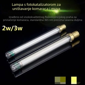 XL-DG Staklena cijev za ubijanje komaraca s UV lampom, spiralna cijev, 110V, 2W/3W