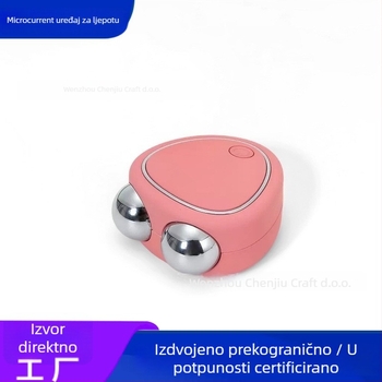 USB punjivi masažer s dvostrukim glavama i dvostrukim valjcima, prenosiv, IPX8 vodootporan, ugrađena baterija <300 mAh, za kućnu upotrebu