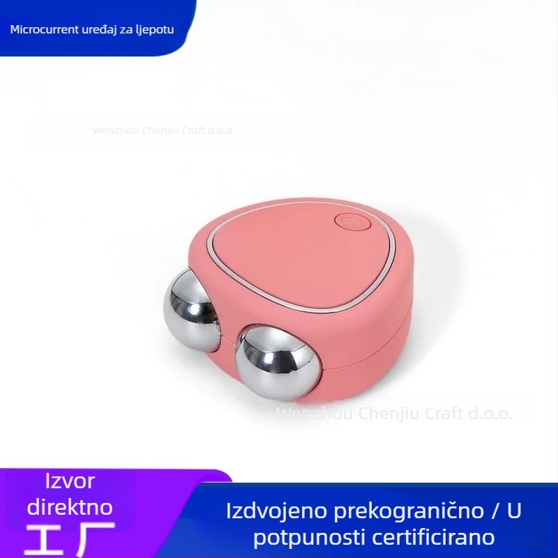 USB punjivi masažer s dvostrukim glavama i dvostrukim valjcima, prenosiv, IPX8 vodootporan, ugrađena baterija <300 mAh, za kućnu upotrebu