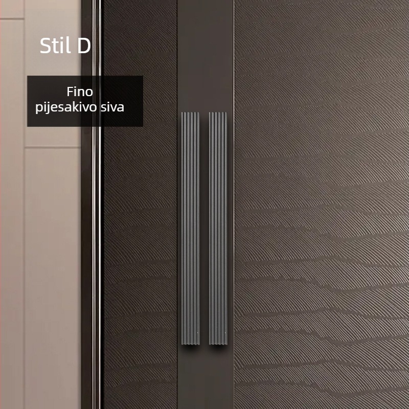 Katanac za vrata od aluminijske legure, dutna antička gravura, novi kineski stil, hotelska staklena vrata, model Jh-d045, ugradnja na sredini ploče, oblik štapa, podesiv razmak rupa