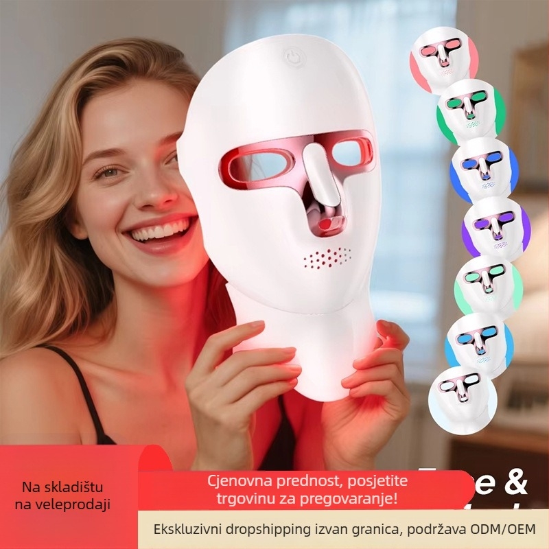 LED maska za ljepotu i uređaj za uklanjanje akni, fotonska terapija, smanjuje bore, kućna i komercijalna upotreba
