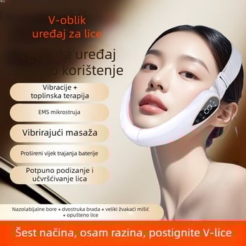 Uređaj za oblikovanje lica mikrostrujom, vibrirajući način, crveno/plavo svjetlo, model Bym-903s, CE/ROHS/FCC certificirano