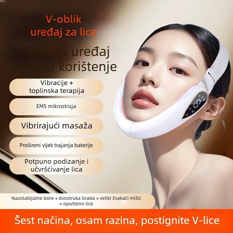 Uređaj za oblikovanje lica mikrostrujom, vibrirajući način, crveno/plavo svjetlo, model Bym-903s, CE/ROHS/FCC certificirano