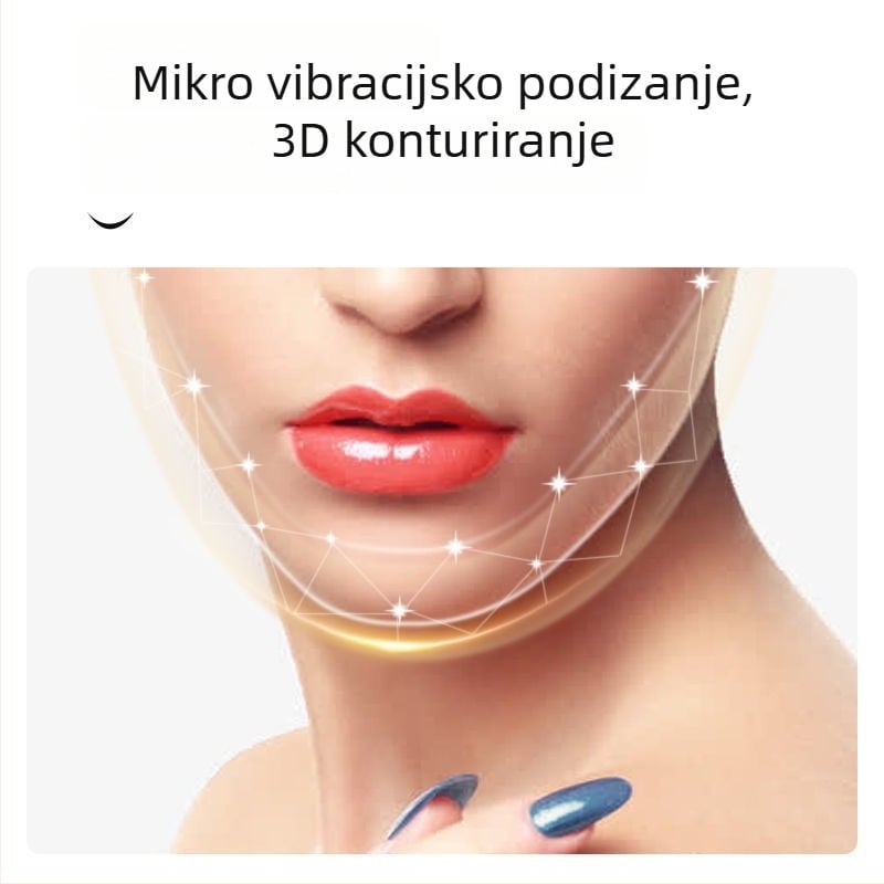 Uređaj za oblikovanje lica mikrostrujom, vibrirajući način, crveno/plavo svjetlo, model Bym-903s, CE/ROHS/FCC certificirano