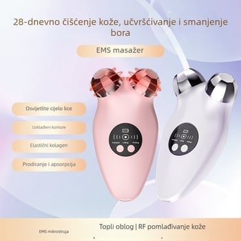 EMS mikrostrujno lice lifting uređaj s roler glavom, grijani EMS vibracijski način, glava od oktagonalnog legiranog materijala, model LM-682