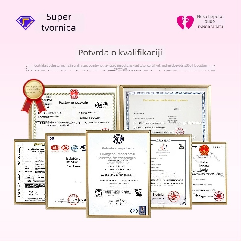 Prijenosni mikro-kristalni infuzijski uređaj za hidrataciju i posvjetljavanje lica, USB punjenje, IPX8 vodootporno, ugrađena baterija ≤300 mAh, vibracija