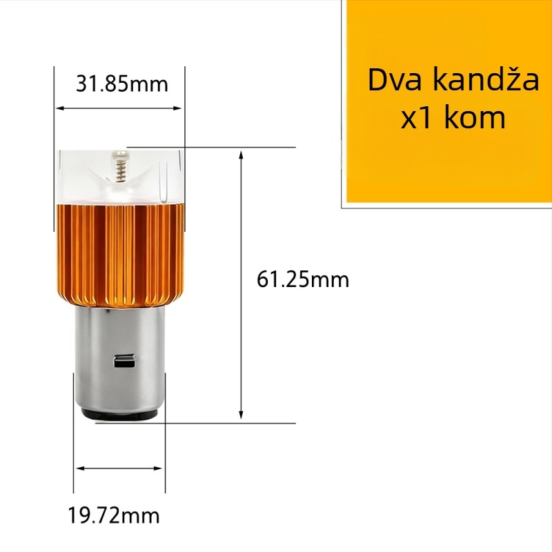 Ugrađeno prednje svjetlo za motocikl LED (12W, 12V, 1200 lm, IP67)