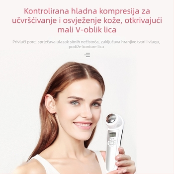Uređaj za masažu lica s fotonskim podmlađivanjem, infracrvena, ultrazvučna i ion terapija – prenosivi kućni uređaj za njegu kože