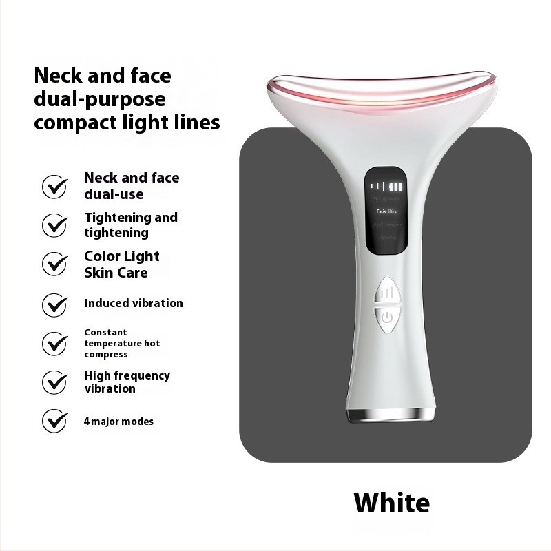 Uređaj za njegu vrata za kućnu upotrebu — njega kože, masaža vrata, obnova kože, podizanje i zatezanje, prenosiv s ugrađenom baterijom 300–500mAh, IPX5 vodootporan