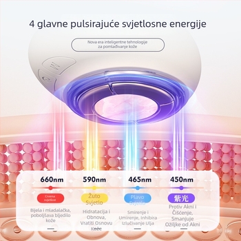 Prijenosno EMS uređaj za lice s jade fotonskim pomlađivanjem, ugrađena baterija 800–1000 mAh, IPX6 vodootporno, kućna upotreba