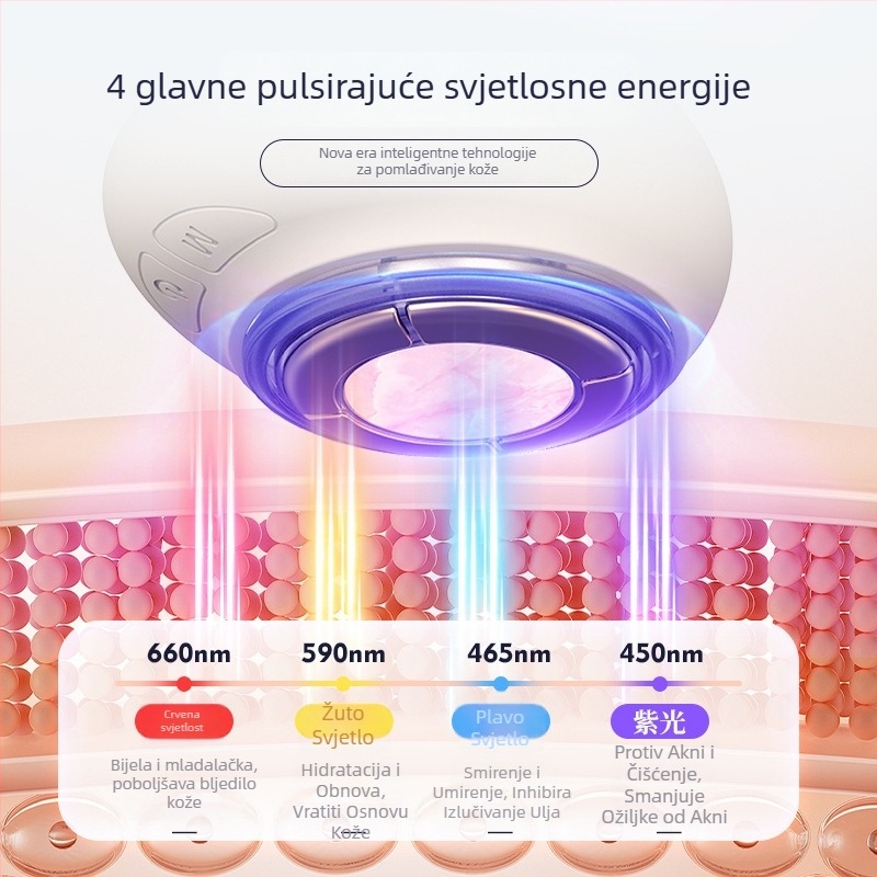 Prijenosno EMS uređaj za lice s jade fotonskim pomlađivanjem, ugrađena baterija 800–1000 mAh, IPX6 vodootporno, kućna upotreba