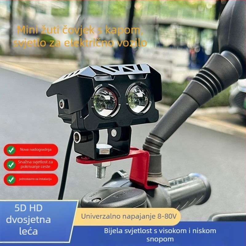 Reflektor za električno vozilo, ultra-jasna LED dioda, prednja svjetiljka motocikla, vanjsko gradsko osvjetljenje