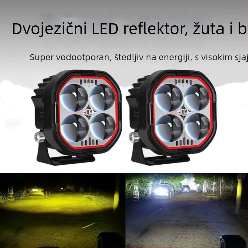 Prednje svjetlo za električna vozila i motocikle, s lećom visoke snage