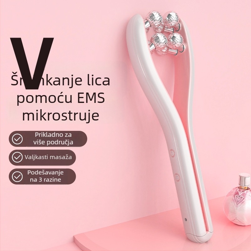 Višenamjenski električni kozmetički uređaj za lice – podizanje i zatezanje, roller tip uređaja za sužavanje dvostruke brade, model LH, ABS kućište, CE/ROHS/FCC certifikati, uklanjanje bora