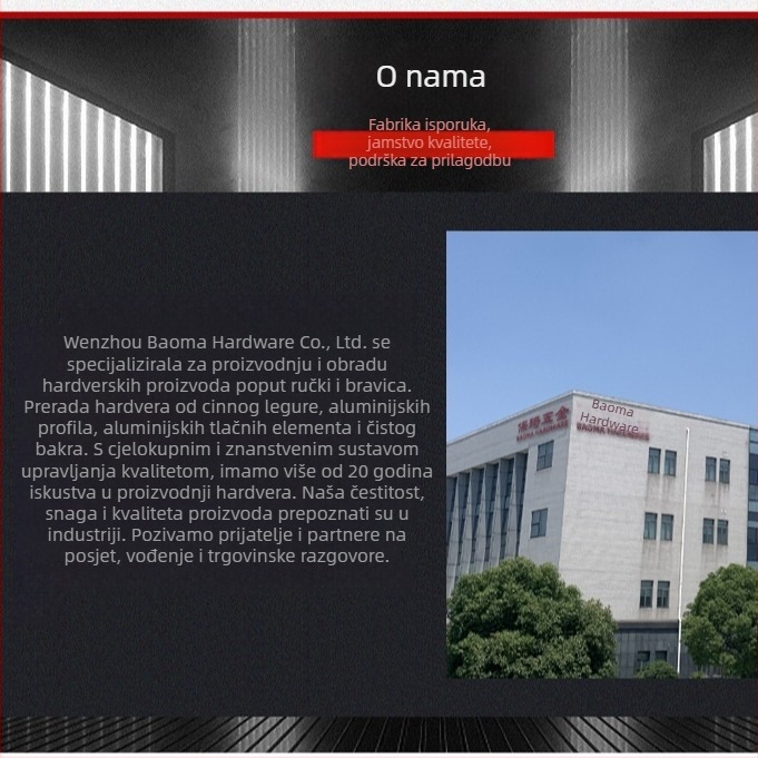 Drška za vrata ormarića, aluminijski profil, dizajn s jednim otvorom, moderan minimalistički stil, pogodna za vrata ormarića, garderobu, ormariće za cipele i ladice