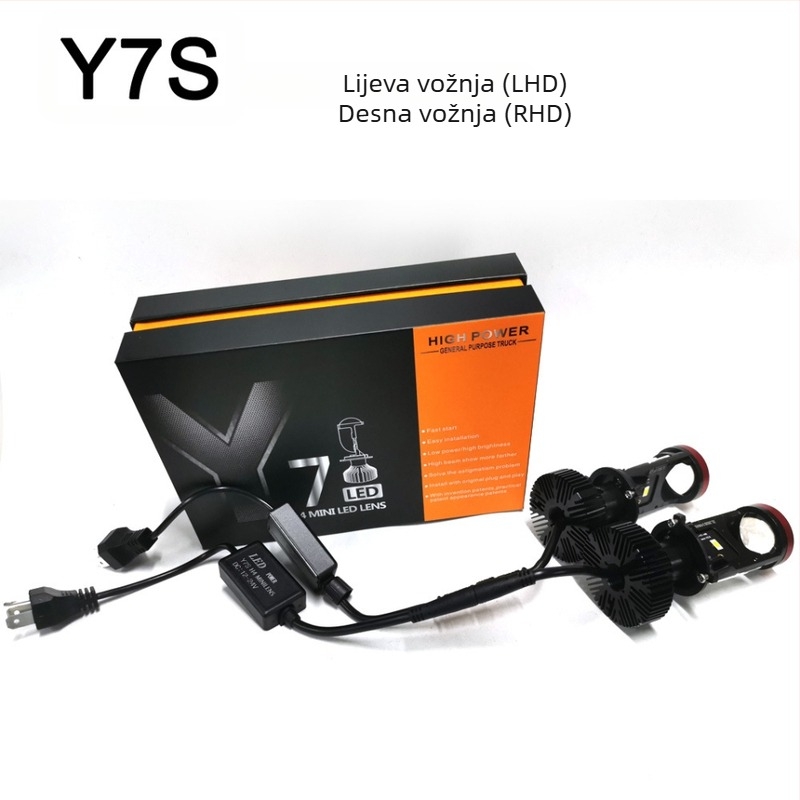 Y7D-H4 LED prednje svjetlo za motocikl | 70W, 9-32V, 7200LM, IP67