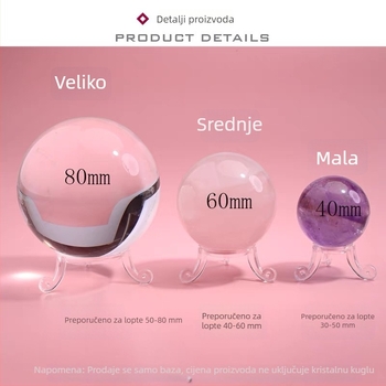 Akrilni trokutasti stalak za kristalnu kuglu (jednodijelni, PC materijal, ubrizgavanje, Guangzhou)