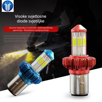 LED motociklistička glavna svjetla s aluminijskim kućištem, šesterostrani reflektor s lećom, 9-85V, 12W, visoka zaštita