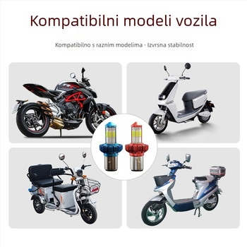 LED motociklistička glavna svjetla s aluminijskim kućištem, šesterostrani reflektor s lećom, 9-85V, 12W, visoka zaštita