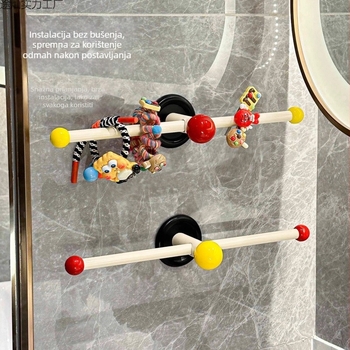 Zidni držač za nakit sa satenskim cvijetom – otporan na prašinu, kupaonsko skladište, univerzalni stil