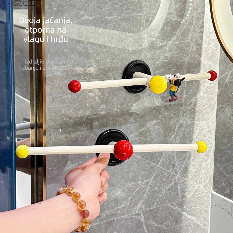 Zidni držač za nakit sa satenskim cvijetom – otporan na prašinu, kupaonsko skladište, univerzalni stil