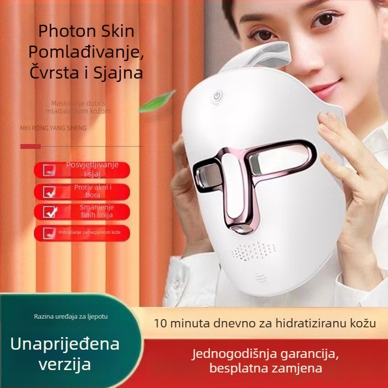 Fotonska maska za njegu kože za rejuvenaciju, smanjenje bora i poboljšanje akni; punjenje; razina 1