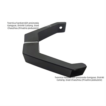 Drška za staklena vrata od nehrđajućeg čelika, kružni cijev, bar stil, površinsko ugradnja, model Hoofed feet