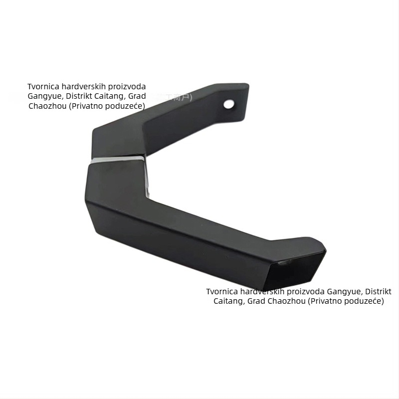 Drška za staklena vrata od nehrđajućeg čelika, kružni cijev, bar stil, površinsko ugradnja, model Hoofed feet