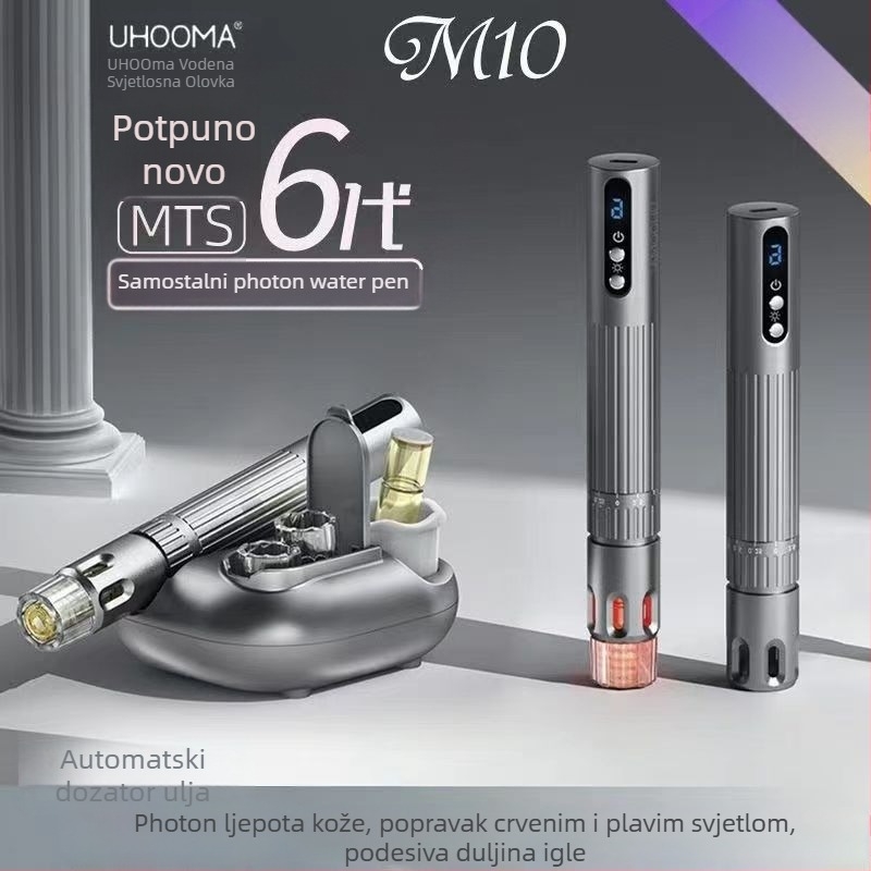 M10 mikrokrystalni uređaj za njegu kože, dizajn s otvarima, crveno i plavo svjetlo, memorijski gumb, IPX0