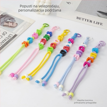 Narukvica za mobitel – ručno izrađena od poliestera, metalna kopča, unisex, prilagodljivo (poliestera; ručno izrađena; metalna kopča; unisex; prilagodljivo)