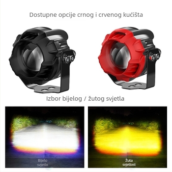 Motociklistički reflektor — aluminijsko kućište, 20W, 12-80V, 1800 lm, vodootporan