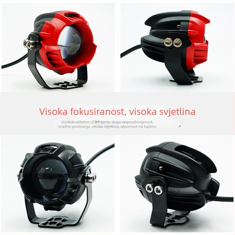 Motociklistički reflektor — aluminijsko kućište, 20W, 12-80V, 1800 lm, vodootporan